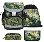 Belmil Mini-Fit ergonomisches Schulranzenset 4tlg. - Lost World - Gr&uuml;n