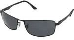 Ray-Ban RB3498, Erwachsener, Uni, Rechteckig, Schwarz, Polarisierte Linse, Metall -