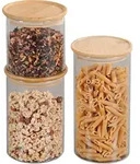 KESPER Aufbewahrungsglas 3er Set &ndash; &Oslash;10 cm &ndash; H 10 / 15 / 20 cm &ndash;...