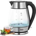 Elektrischer kabelloser Glas-Wasserkocher schwarz 2200W 1.7L Teesa - Schwarz