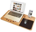 Bambus-Laptop-Kniest&auml;nder - Mobile Desk - Braun