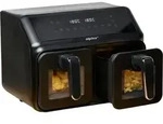 alpina Double Airfryer XXL - Air Fryer 2 Kammern von 4L - Hei&szlig;luftfritteuse mit