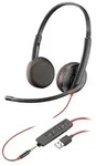 HP Poly Poly Blackwire 3225 Stereo USB-A Headset (Packungseinheit), Kabelgebunden,