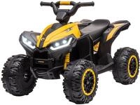 HOMCOM Elektro Quad f&uuml;r Kinder 12V Kinder Quad mit 35W Motor, USB-Anschluss