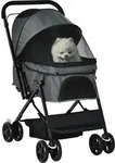 PawHut Hunde-Buggy, Hunde-Transportwagen f&uuml;r kleine Hunde und Katzen,...