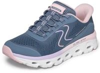 Skechers Damen Glide-Step Sole Slip-InTurnschuhe, Slate Textile/Synthetic/Pink T