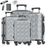 KESSER&reg; Reisekoffer Set 4-teilig | Kofferset + Handgep&auml;ck | Trolley ABS