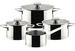 Berndes Edelstahl-Kochtopfset "Millesima" 4-teilig 66105 - Grau