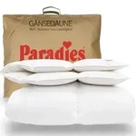 Paradies Daunendecke 155x220 cm Winterdecke "Gabi 90" - Wei&szlig;