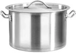 vidaXL Suppentopf 32 L 40&times;26 cm Edelstahl - Silber