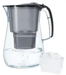 AQUAPHOR Onyx Wasserfilterkanne 4,2 l, zur Reduzierung von Kalk, Chlor und...