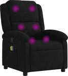 vidaXL Massagesessel Schwarz Samt