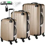 tectake&reg; 3er Kofferset Talia 3-teilig aus robustem ABS-Kunststoff inkl....