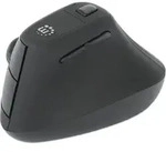 MANHATTAN Ergonomisch Vertikale Funkmaus USB-A schwarz - Schwarz