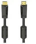 Hama HDMITM-Kabel High Speed 4K, Ethernet, gold, 10 m - Schwarz