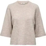 ONLY L&auml;ssiger Pullover mit 3/4-&Auml;rmeln und Rundhals Gr&ouml;&szlig;e: XS - Beige - XS