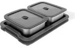 Weber 3400220, Container, Rechteckig, Schwarz, Edelstahl, Edelstahl, 366,7 mm,...