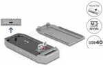 DELOCK M.2 NVMe SSD Geh&auml;use USB 40 Gbps - werkzeugfrei