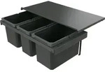 Naber 8013393 Abfallsammler Cox Stand-UP&reg; 280 S/800-3, anthrazit, 44 (2x16/1x12)