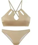 LASCANA Bustier-Bikini Monaco gold Gr&ouml;&szlig;e 36 - Gold - 36