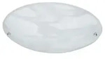 Trio Leuchten Deckenleuchte 6196011-07 Lana, Metall aluminiumfarbig, Glas alabas -