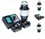 Makita DMR 056 RM Akku Radio 18 V FM DAB+ mit Laterne 360&deg; Taschenlampe IP65 +...