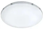 LED Deckenleuchte Badezimmerlampe APART Chrom Acryl wei&szlig; &Oslash; 35 cm - Wei&szlig;