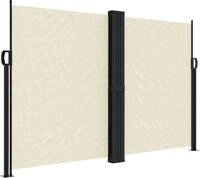 vidaXL Seitenmarkise Ausziehbar Creme 160x1000 cm
