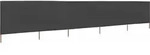 vidaXL 5-teiliges Windschutzgewebe 600 x 160 cm Anthrazit - Grau