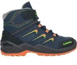 Lowa Kinder Maddox Warm GTX Mid Winterstiefel NAVY/ORANGE 25 - Orange - 25