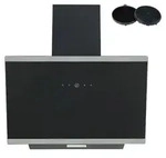 PKM Kopffreihaube KHS20-60H 60cm Glas schwarz A+ Dunstabzugshaube Touch Control -