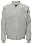 ONLY & SONS Blouson Jacke Velours Design mit Bandkragen Gr&ouml;&szlig;e: L - Grau - L