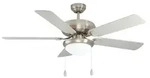 EGLO Deckenventilator BALLINA, 5 Fl&uuml;gel Ventilator mit Licht, Zugkette,...