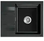 Systemceram KeraDomo Sp&uuml;le GENEA 60 in NERO mit Handbet&auml;tigung / Einbausp&uuml;le...