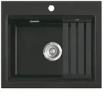 KeraDomo Sp&uuml;le KARA 57 in NIGRA mit Handbet&auml;tigung / ab Schrankbreite 60 cm /