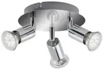 Briloner SPLASH LED Badleuchte 3-flammig &ndash; IP44, GU10, Chrom, schwenkbar,