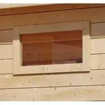Karibu Fenster f&uuml;r Holz-Gartenh&auml;user naturbelassen 44 x 85 cm 38 mm...