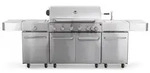 G21 Nevada BBQ Kitchen Premium Line Gasgrill, 8 Brenner + Druckminderventil - Grau