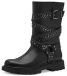 Tamaris Damen Elegante Stiefelette Biker 1-25466-43 Schwarz - Schwarz - 36