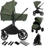 Lionelo Kombikinderwagen Mika Plus 2in1 bis 38 Monate (22kg), XXL-Verdeck mit...