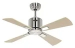 Energiespar Deckenventilator mit Fernbedienung Eco Neo III WiFi 92 cm Chrom