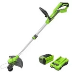 Greenworks 40V Akku Rasentrimmer & Kantenschneider mit Rad f&uuml;r klein-mittelgro&szlig;e