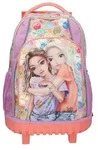 Depesche 13286 TOPModel Girl Power - Schulrucksack Trolley in Lila und Beige, mit