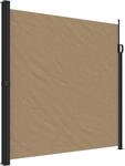 vidaXL Seitenmarkise Ausziehbar Taupe 200x500 cm