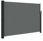 vidaXL Ausziehbare Seitenmarkise Anthrazit 140x500 cm - Grau