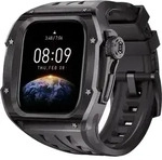 F&uuml;r Apple Watch Series 10 46mm Hochwertiges Silikon Arm Band mit Metall...