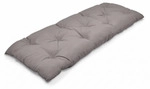 Beautissu Bankauflage Flair BK Hellgrau 100x50x8 cm Sitzkissen Polsterauflage -