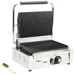 vidaXL Gerillter Panini-Grill 2200 W 43x30,5x20 cm - Silber