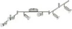 BUZZ-LED Spot - L105 x B6,5 cm - nickel-matt - 6X2,8W inkl. - IP20 - Silber