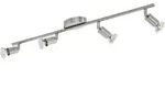 BUZZ-LED Spot - L68,5 x B6,5 cm - nickel-matt - 4X2,8W inkl. - IP20 - Silber